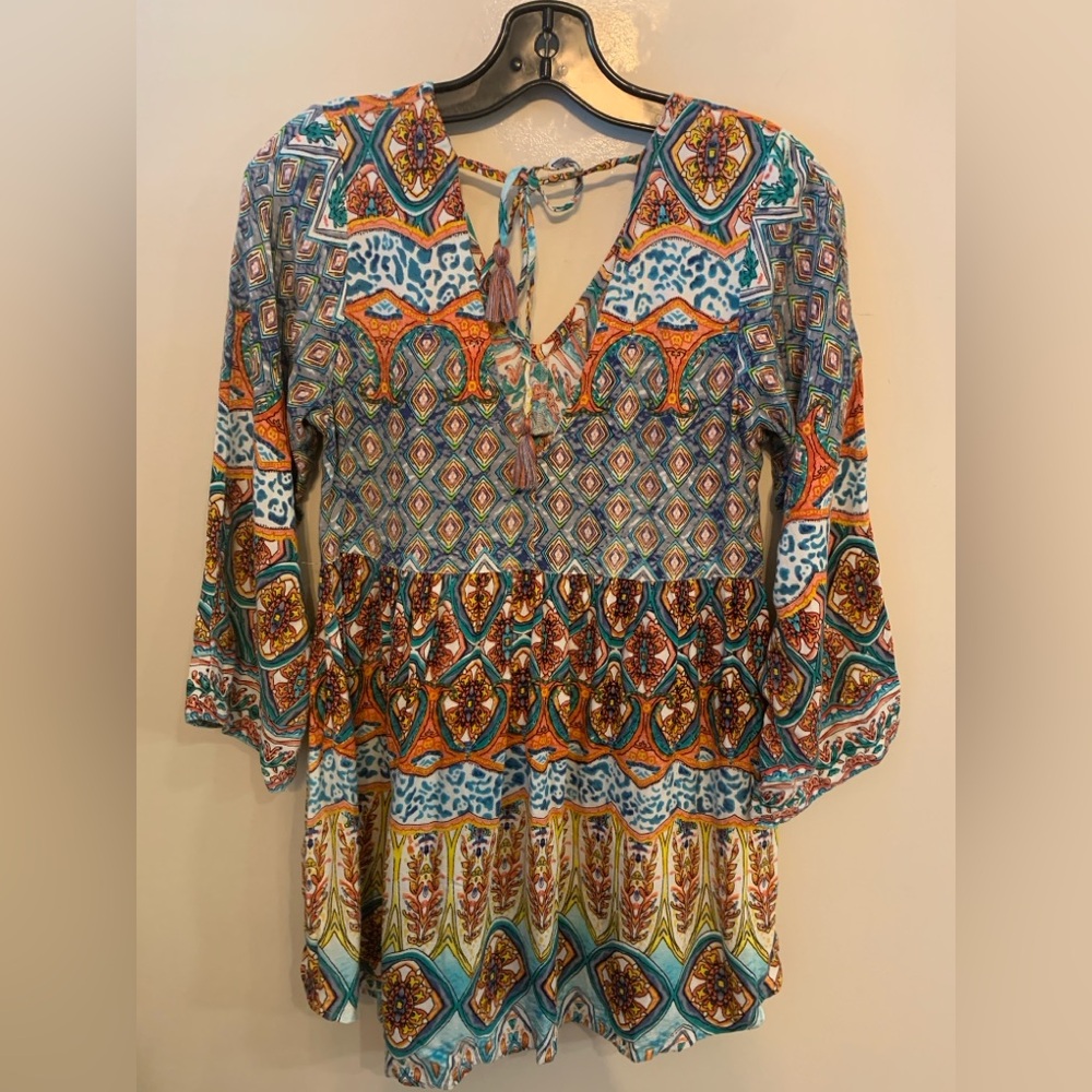 MINKAS Bohemian Multicolor Women's Dress